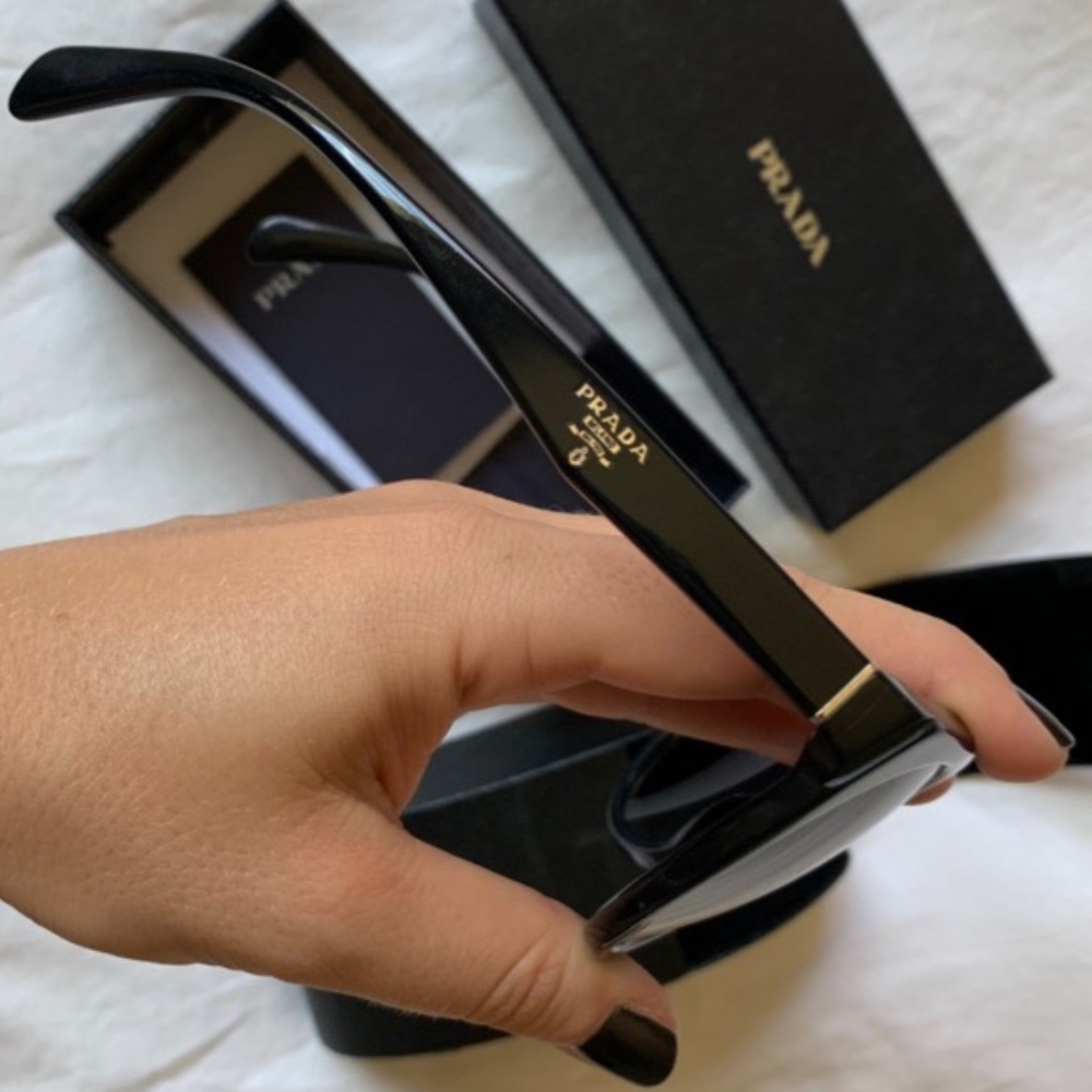 NEW PRADA black classic sunglasses